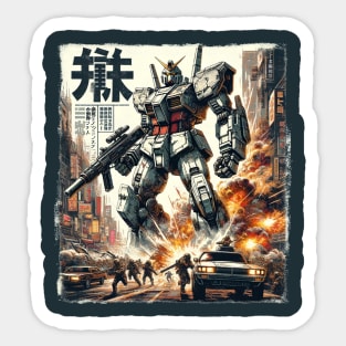 Explosion Robot Sticker